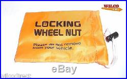 100 Fluorescent Locking Wheel Nut / Bolt / Key Bags Handy Sting Bag Bundle Pack