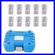 10PCS Locking Wheel Nut Key 17mm Socket Remover Set 10-21 Point CRV For VW