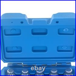 10PCS Locking Wheel Nut Key 17mm Socket Remover Set 10-21 Point CRV For VW