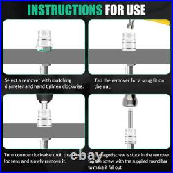 10 PCS Locking Wheel Nut Removal Tool, Impact Bolt Extractor Set, 8/10/12/13/14/