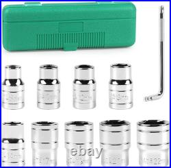 10 PCS Locking Wheel Nut Removal Tool, Impact Bolt Extractor Set, 8/10/12/13/14/