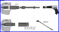 11 Piece Tapered Socket Set for removing MOST wheel locking nuts on vehicles
