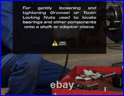 13 Piece Grooved Locking Wheel Nut Remover Socket Set Inside Tooth 18mm 80mm