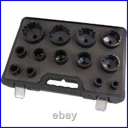 13 Piece Grooved Locking Wheel Nut Remover Socket Set Inside Tooth 18mm CT4605