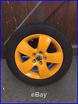 15 Vw Alloys 5x100 With Michelin Tyres And Locking Wheel Nuts