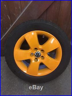 15 Vw Alloys 5x100 With Michelin Tyres And Locking Wheel Nuts