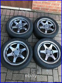 15 fox alloys and wheels x4 and locking wheel nut great condition