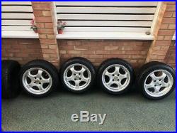 15 inch Alloy Wheels with Tyres. 4 stud plus 2 spare tyres and locking nuts