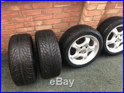 15 inch Alloy Wheels with Tyres. 4 stud plus 2 spare tyres and locking nuts