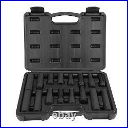 16Pcs Car Wheel Locking Lug Nut Master Set Lock Key Removal Tool Kit