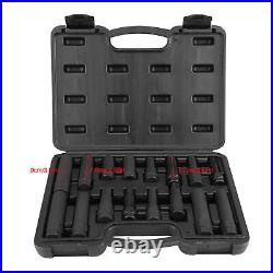 16Pcs Car Wheel Locking Lug Nut Master Set Lock Key Removal Tool Kit