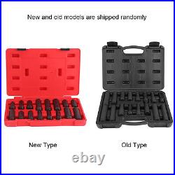 16Pcs Car Wheel Locking Lug Nut Master Set Lock Key Removal Tool Kit