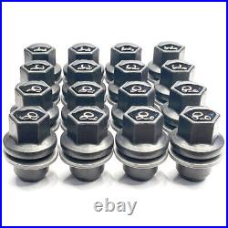 16 Genuine Land Rover OEM Wheel Nuts 14x1.50 MY23 Black Land Rover Discovery 5