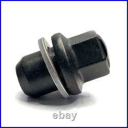 16 Genuine Land Rover OEM Wheel Nuts + 4 Locks 14x1.50 Black DEFENDER 90