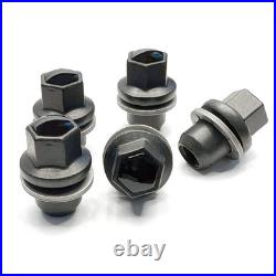 16 Genuine Land Rover OEM Wheel Nuts + 4 Locks 14x1.50 Black VOGUE L405