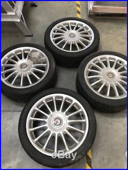 17 MG ZS ZR 15 Spoke Alloy Wheels with Tyres. Silver with Locking Wheel Nuts