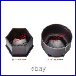 17mm Grey Nut Caps + 4x Locking Wheel Nut Covers + Removal Tool Audi BMW 17mm Grey Nut Caps + 4x Locking Wheel Nut Covers + Removal Tool Audi BMW
