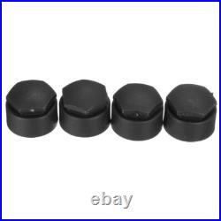 17mm Matte Black Nut Caps + 4x Locking Wheel Nut Covers + Removal Tool Audi BMW