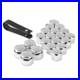 17mm Silver Wheel Nut Covers with Locking nut cover