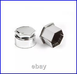 17mm WHEEL NUT BOLT COVERS LOCKING CAPS SET ROUND For Audi A1 A3 A4 A5 A6 A7