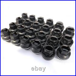 18 Genuine Land Rover OEM Wheel Nuts + 5 Locks 14x1.50 MY23 Black DEFENDER 90