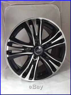 18 Inch Ford Transit Custom Alloy Wheels with Tyres, Ford Badges & Locking Nuts