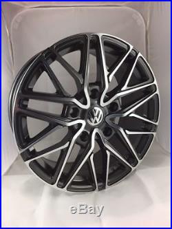 18 Inch VW Transporter Wraith Alloy Wheels with Tyres, VW Badges & Locking Nuts