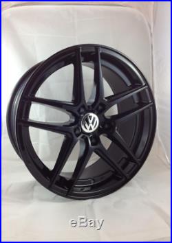 18 Inch Volkswagen Transporter Alloy Wheels with Tyres, VW Badges & Locking Nuts
