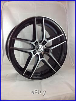 18 Inch Volkswagen Transporter Alloy Wheels with Tyres, VW Badges & Locking Nuts