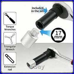 18pcs Land Rover Wheel Locking Nut Key Kit, Anti-theft Lug Removal Socket Tool