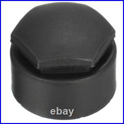 19mm Matte Black Nut Caps + 4x Locking Wheel Nut Covers + Removal Tool Audi BMW