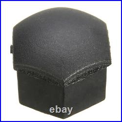 19mm Matte Black Nut Caps + 4x Locking Wheel Nut Covers + Removal Tool Audi BMW