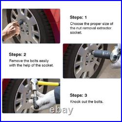 1/2 inch Locking Wheel Nut Remover Stud Bolt Impact Twist Socket Extractor Tool