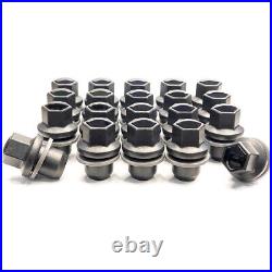 20 Genuine Land Rover OEM Wheel Nuts 14x1.50 MY23 Black Land Rover Defender 130
