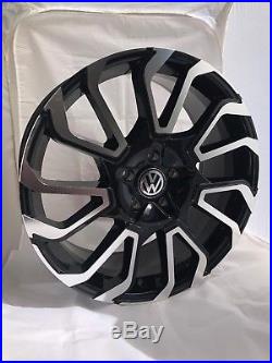 20 Inch VW Transporter Twist 2 Alloy Wheels with Tyres, VW Badges & Locking Nuts