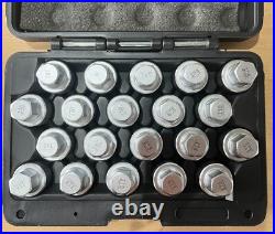 20pc Locking Wheel Nut Key Set For Vauxhall A Jesm1020/aj