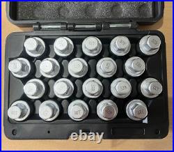20pc Locking Wheel Nut Key Set For Vauxhall B Jesm1021/aj