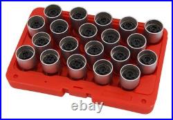 20pc Locking Wheel Nut Socket Set for Vauxhall Opel GM
