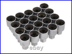 20pc Locking Wheel Nut Socket Set for Vauxhall Opel GM