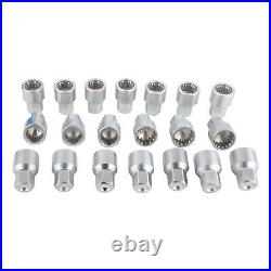 20pcs Master Locking Wheel Lug Nut Key Socket Set Removal Tool Kit for Porsche