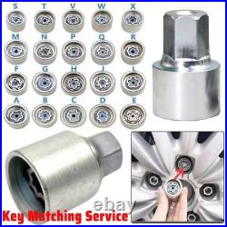 20pcs/Set Wheel Locking Key for Audi Anti-Theft Wheel Rim Lug Nut Master Removal