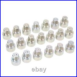 20pcs Wheel Lock Lug Nut Socket High Strength Anti Theft Removal Tool For Cars