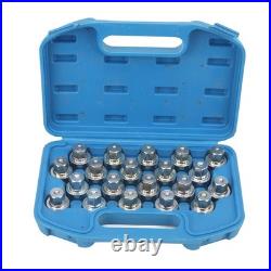 20pcs Wheel Lock Lug Nut Socket High Strength Anti Theft Removal Tool For Cars