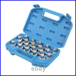 20pcs Wheel Lock Lug Nut Socket High Strength Anti Theft Removal Tool For Cars