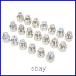 20pcs Wheel Lock Lug Nut Socket High Strength Anti Theft Removal Tool For Cars
