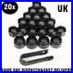 20x 17MM Genuine AUDI Alloy Wheel Bolt Nut Caps Covers with Removal Tool Black UK