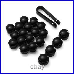 20x 17MM Genuine AUDI Alloy Wheel Bolt Nut Caps Covers with Removal Tool Black UK
