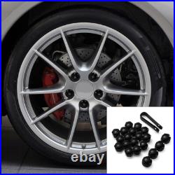 20x 17MM Genuine AUDI Alloy Wheel Bolt Nut Caps Covers with Removal Tool Black UK 20x 17MM Genuine AUDI Alloy Wheel Bolt Nut Caps Covers with Removal Tool Black UK