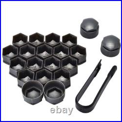 20x 19MM Grey ALLOY WHEEL NUT BOLT COVERS CAPS UNIVERSAL SET FOR ANY CAR UK