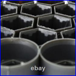 20x 19MM Grey ALLOY WHEEL NUT BOLT COVERS CAPS UNIVERSAL SET FOR ANY CAR UK